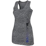 Baltimore Ravens Women's Intense Defense II Gray Burnout Tank Top