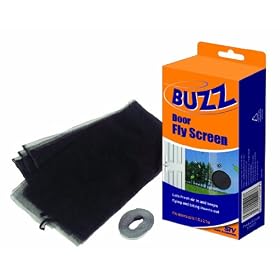 Buzz Door Fly Screen - Charcoal