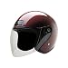 HCI-20 Wine Open Face Motorcycle / Scooter Helmet with Clear Flip Visor (Large)