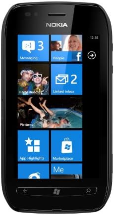 Nokia Lumia 710 5MP Camera, 3G, 8GB Memory, 1.4 GHz Processor, 7.5 Mango, Wi-Fi, Micro SIM, Factory Unlocked World Mobile Smartphone - Unlocked Phone - No Warranty - Black