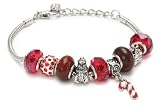 Charmed Feelings Gemstone Holiday Charm Bracelet, 7" + 1.5" Extender
