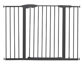 Munchkin Easy-Close Extra Tall and Wide Metal Gate, Dark Grey: Baby