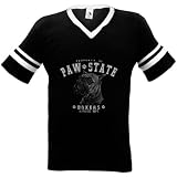 Boxer Mens Ringer T-shirt, Property Of Paw State, Canine Athletic Dept. Mens V-Neck Shirt