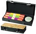 Asian Gifts - Japanese - Golden Dragon Chinese Incense Set w/ Silk Gift Box (Rectangle Incense Set)
