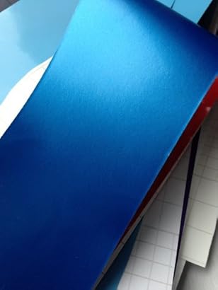 Könighaus Blau Metallic Matt Autofolie 500 x 152 cm blasenfrei mit