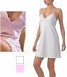 Cotton Lace Sleep Chemise, Pink L