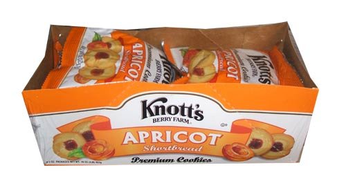 Knott's Berry Farm Apricot Shortbread Premium Quality Cookies by Knott's Berry Farm