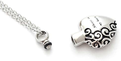 "Always In My Heart" Pendant Urn Necklace Ashes