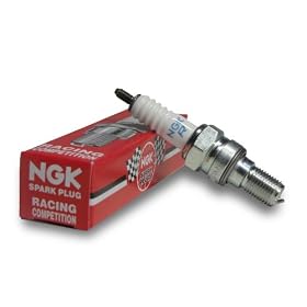 NGK (3992) BR8EG Racing Spark Plug With Solid Terminal Nut, Pack of 1