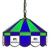 NFL Seattle Seahawks 16-Inch Diameter Stained Glass Pub Light at Amazon.com
