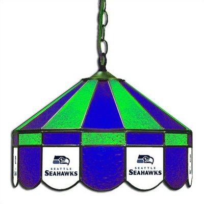 Seattle Seahawks Stained Glass Pub Light Style: Swag
