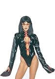 Oriental Vinyl Bodysuit Sexy Holiday Party Costume