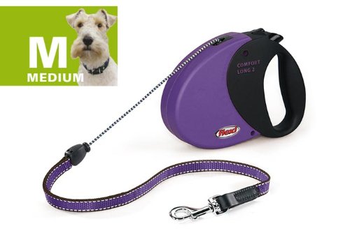 flexi Hundeleine Comfort Long 2 8 m bis 20 kg, lila-schwarz Preisvergleich