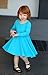City Threads Big Girls' Cotton Long Sleeve Twirly Skater Party Dress (Size 7-16)
