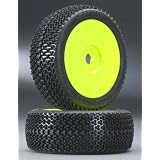 9030-41 Caliber M2 Off-Road 1 8 Tires Mounted V2 Yellow by ProLine