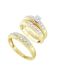 0.25CTW CENTER ROUND DIAMOND TRIO SET