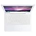 Rasfox Keyboard Skin for 13-inch Apple MacBook Laptop - Solid White