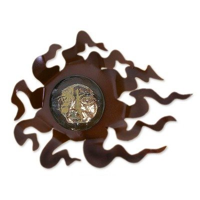 Novica 110232 Solar Wind Candleholder