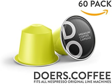 Nespresso Compatible Capsules - DARK RICH ESPRESSO by DOERS Coffee - Nespresso Pods Alternative - 100% Compatible with Original line Machines (Bella Blend, 60 Capsules)