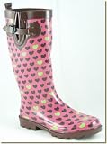 CLEARANCE Capelli - Women's Random Hearts Rain Boots