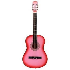 38 Pink Acoustic Guitar by 