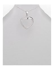 Heart CZ Pendant Necklace In 92.5 Sterling Silver