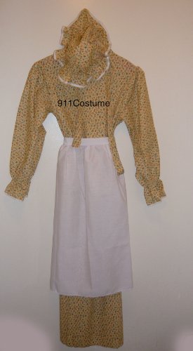 Prairie Girl Dress Set Child New Calico Prairie Dress 1223