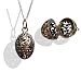 Solid Silver Opening Egg Pomander Ladies Locket Pendant