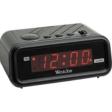 114661 .6 Led Red Clock (Black)