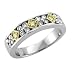 14k Two Tone Gold White and Yellow Diamond Ring / Band, Size 7 - 0.49 carat