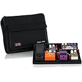 Gator GPTBLACK Plywood Pedal Board with Black Nylon 18 x 12 Inches Carry Bag and External Pocket