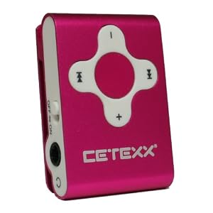 CETEXX MP3-Player x-Strike 4GB 4 GB MP3-M200 pink / Samsung Flash Speicher