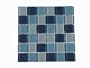 Interceramic INSBG2X2ARC Shimmer Blends Glass Mosaic Tile, 2-by-2-Inch Tile on a 12-by-12-Inch Mosaic Mesh, Arctic Gloss