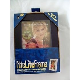 Picture Frame with Motion Sensor LED Light - Black