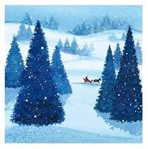 Charity Christmas Cards - Just before Midnight - 8 Christmas cards. 46p goes to WaterAid