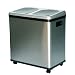 iTouchless IT16RES 60-Litre Dual-Compartment Stainless Steel Sensor Recycle Bin
