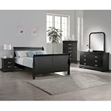 Heritage Queen Bedroom Set - Black - 5 pc.