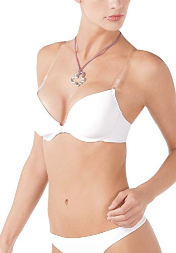 Seamless Padded Bra w/ Transparent Straps &amp; Back