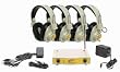 Califone International Cls721-4-03 4-Person Wireless Listening System - Yellow