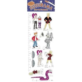  LOVES LABORS LOST IN SPACE * Episode 1ACV04 * Futurama POP-OUT PEOPLE Characters & Background Set from Dark Horse Comics