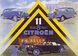 11 Citroen - Artist: Vintage Advertising - Art Print Poster - With a Black Wood Frame - Image Size: 5.25 by 3.75 inches Art Print Poster - With a Black Wood Frame
