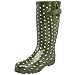 Western Chief Women's Ditsy Dots Rain Boot,Olive,8 M US