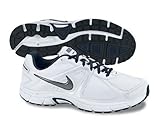 NIKE Herren Dart 9 Leather Laufschuhe, WeiÃ?/Marineblau/Silber, 45.5