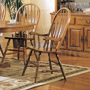 Nostalgia Oak Arm Chair (Sold As a Pair) by Coaster Furniture