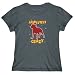 T-Shirt Womens Dark Silver " ABSOLUTELY Staffordshire Bull Terrier CRAZY " Dogs