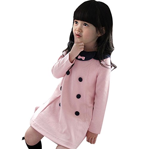 Weixinbuy Toddlers Girls Long Sleeve Pullover Princess Party Dress