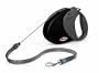 flexi Hundeleine Comfort Long 2, 8m, bis 20kg,  schwarz/schwarz