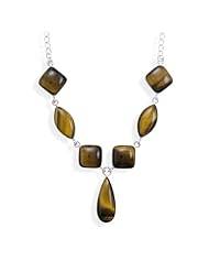 MMA Silver - Tigers Eye Necklace