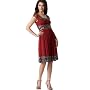 Adrianna Papell Dress, Cap Sleeve Beaded Silk Chiffon
