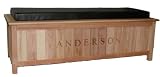 Personalized Storage Bench with Cushion Top